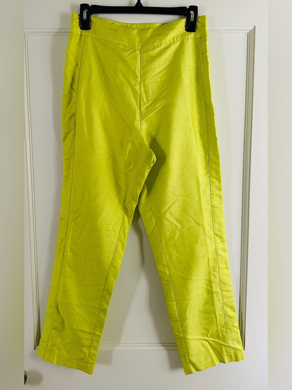 Julia Amory Jackie Pant in Matcha Green, Dupioni, High Waist, Crop, Sz S, NWT